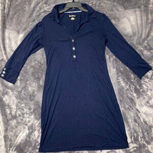 Lilly Pulitzer L Dark Blue Dress Style #88189